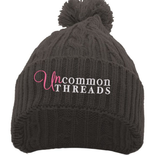 Cable Knit Pom-Pom Beanie Thumbnail