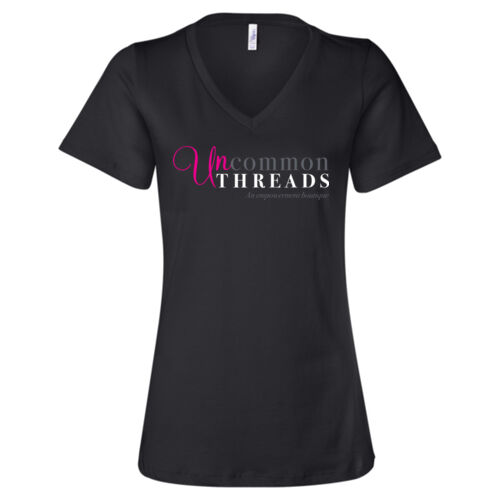 Women's Relaxed Jersey Short Sleeve V-Neck Thumbnail